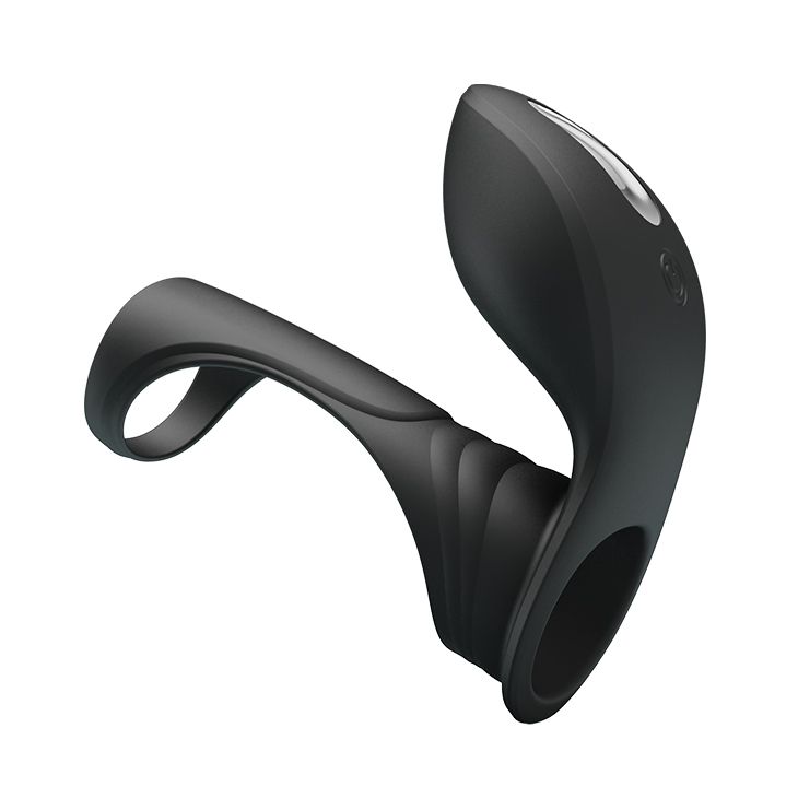 Черная насадка на пенис с вибрацией Vibration Penis Sleeve Ii