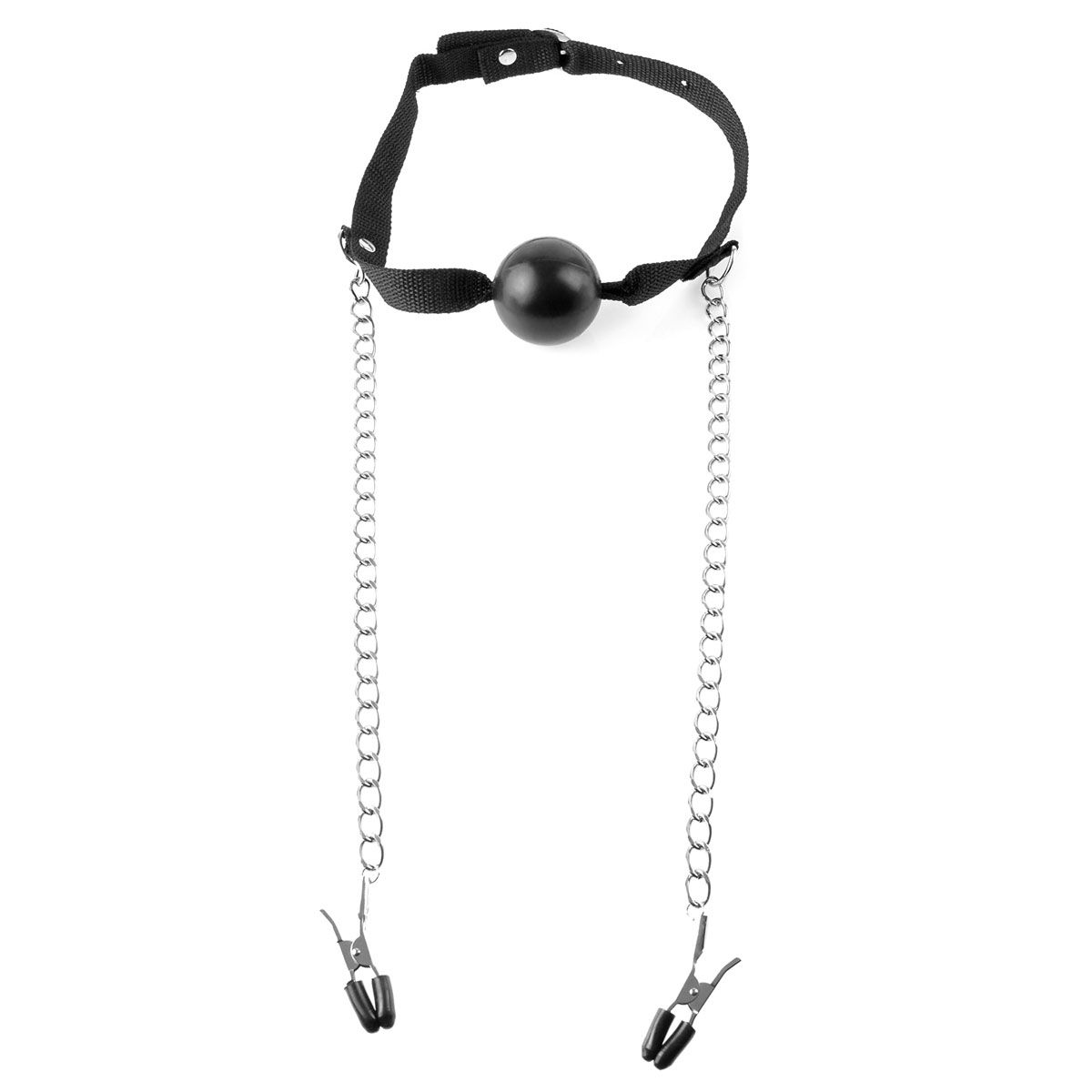 Кляп с отверстиями Pipedream Fetish Fantasy Series Breathable Ball Gag, черный 2172-00 PD - PipeDream - Кляпы шары - Купить